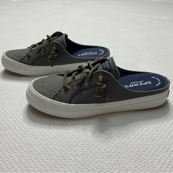 Sperry Crest Vibe Mule Top-Sider Memory Foam Sneaker Slip On Gray Women’s Size 6 - Picture 5 of 8